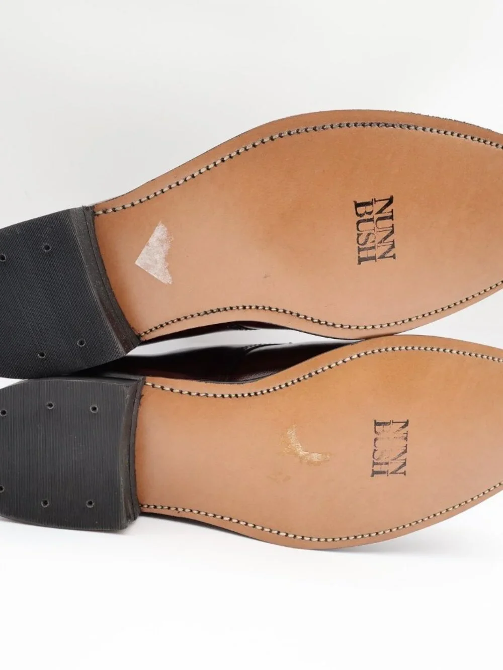 Nunn Bush Bristol Derby Dress Shoes Mens 10 D Mahogany Leather NOS